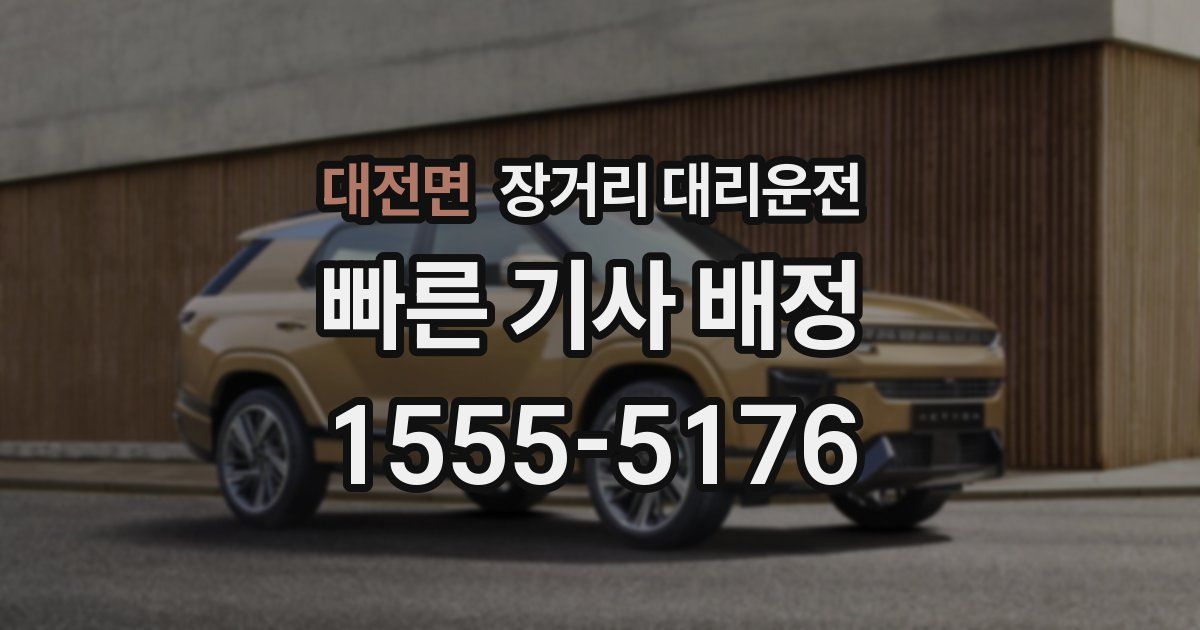 대전면 장거리 대리운전