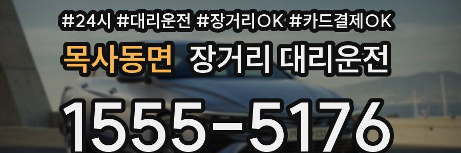 목사동면 장거리 대리운전