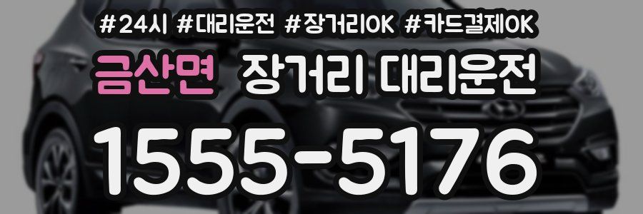 금산면 장거리 대리운전