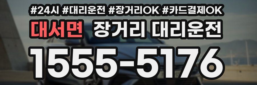 대서면 장거리 대리운전