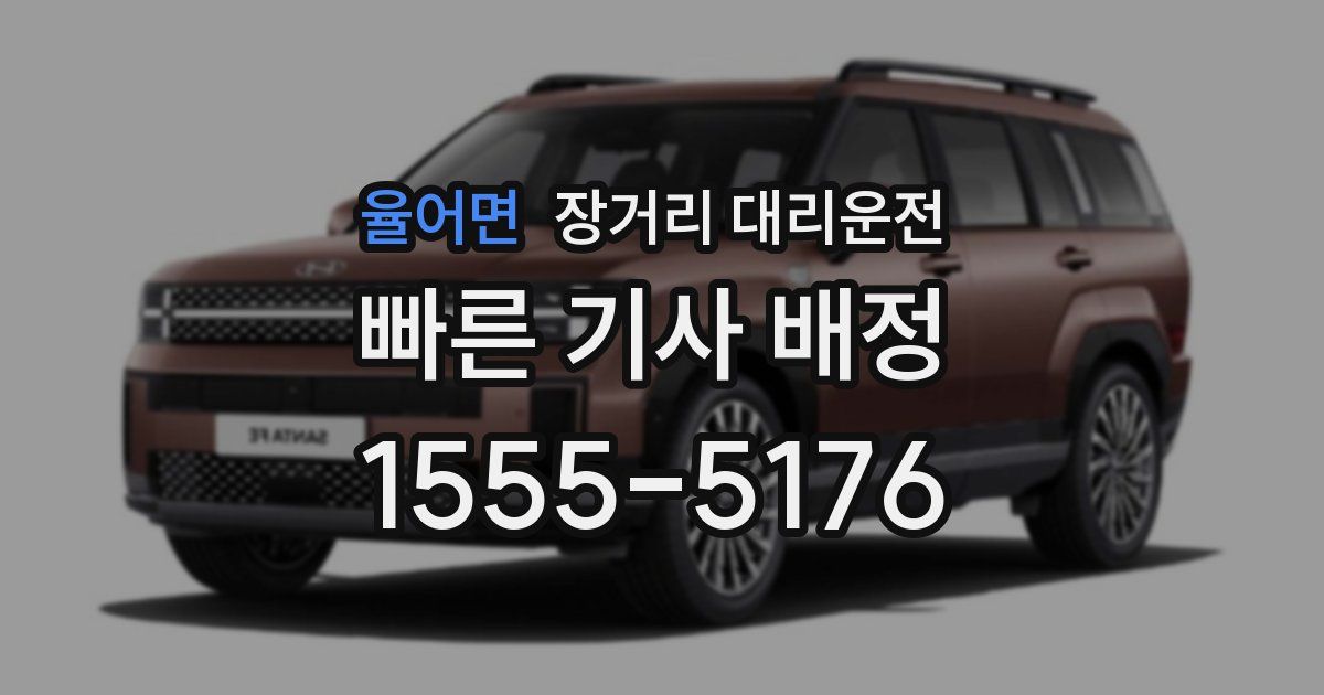 율어면 장거리 대리운전