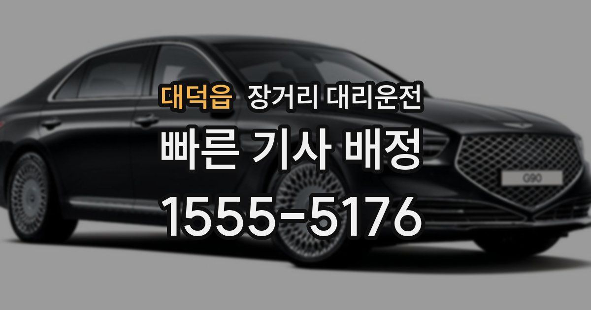 대덕읍 장거리 대리운전