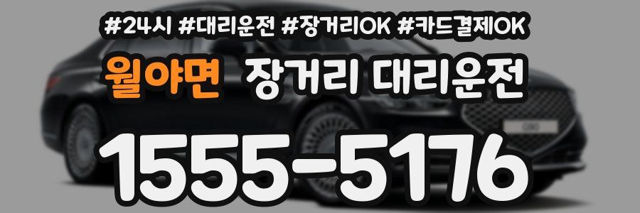 월야면 장거리 대리운전