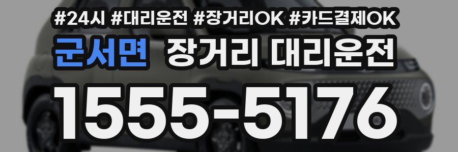 군서면 장거리 대리운전
