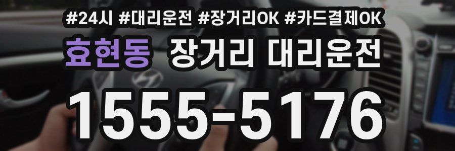 효현동 장거리 대리운전