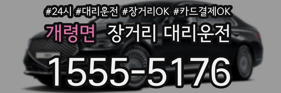 개령면 장거리 대리운전