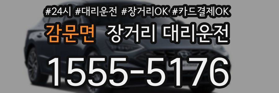 감문면 장거리 대리운전