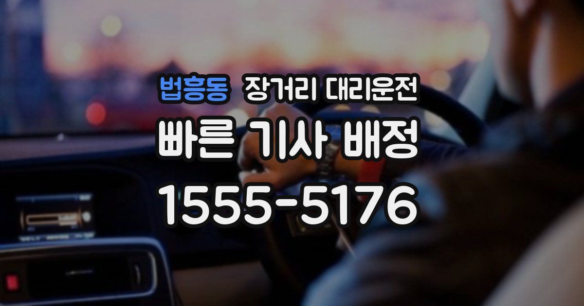 법흥동 장거리 대리운전