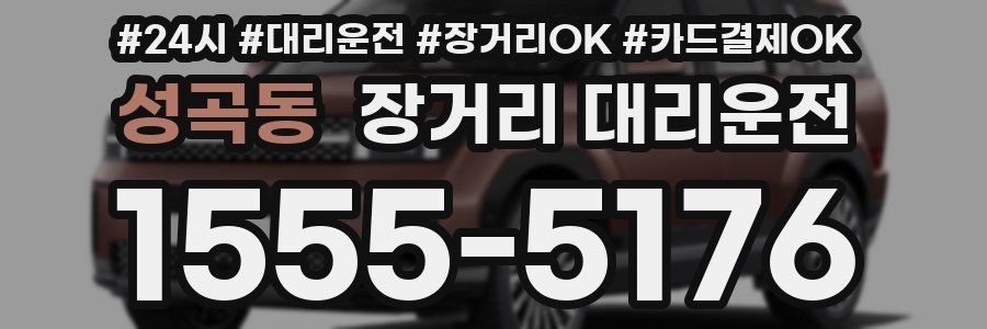 성곡동 장거리 대리운전