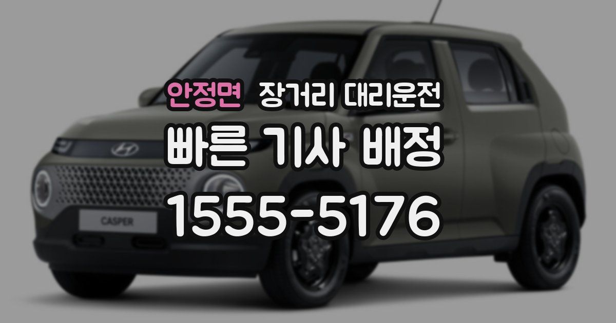 안정면 장거리 대리운전