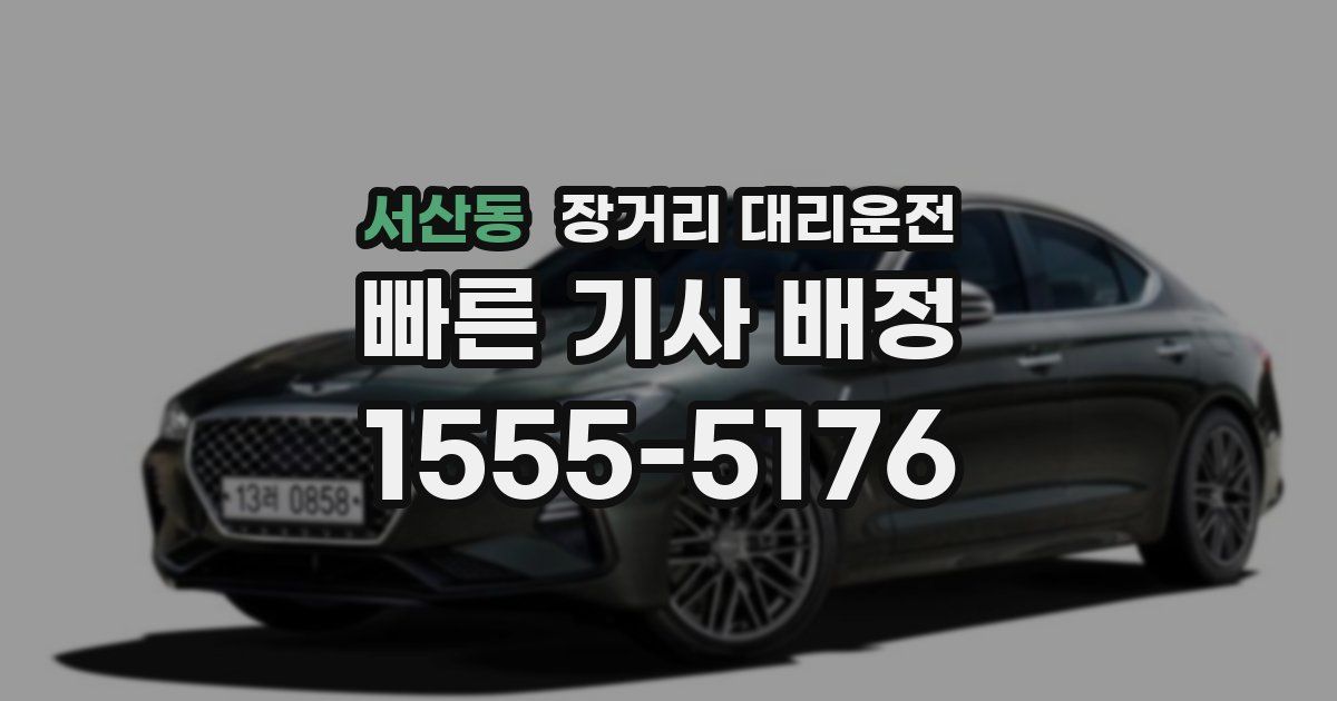 서산동 장거리 대리운전