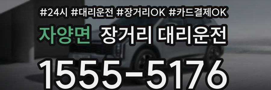 자양면 장거리 대리운전