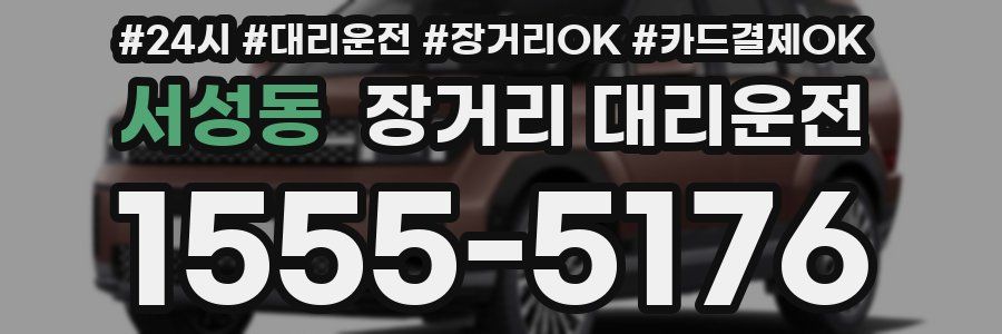 서성동 장거리 대리운전