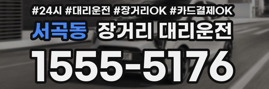 서곡동 장거리 대리운전