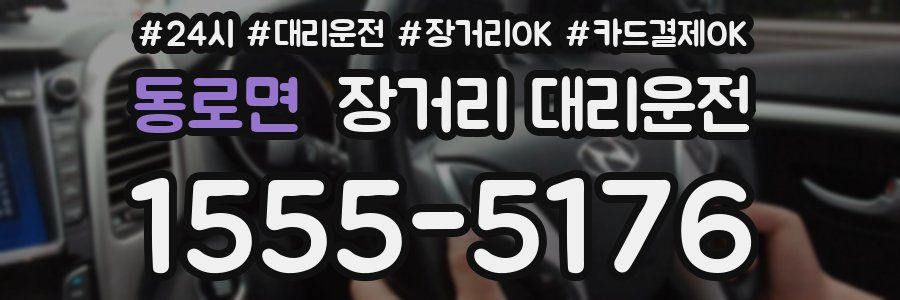 동로면 장거리 대리운전