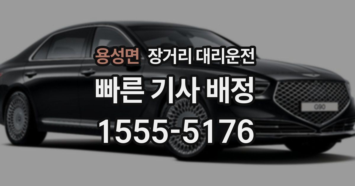 용성면 장거리 대리운전
