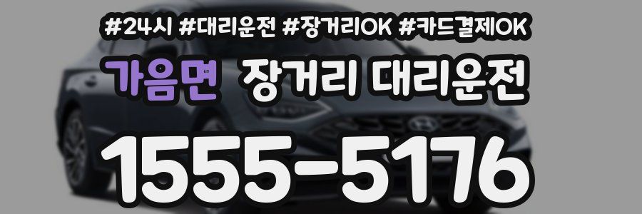 가음면 장거리 대리운전
