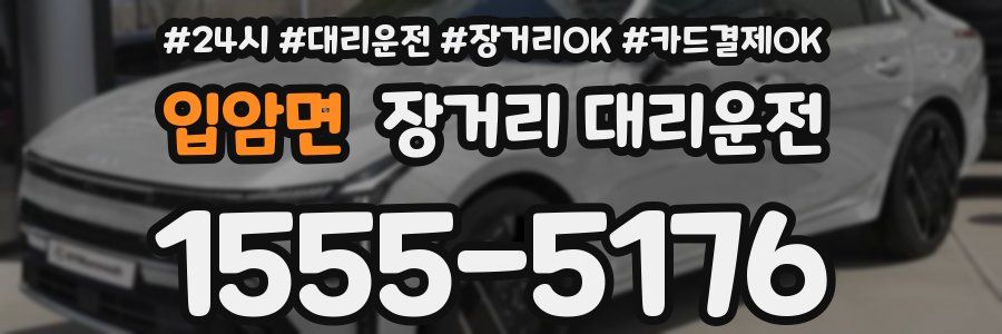 입암면 장거리 대리운전