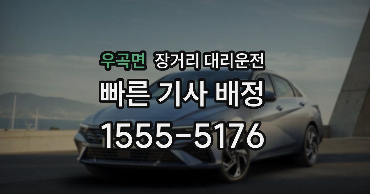 우곡면 장거리 대리운전