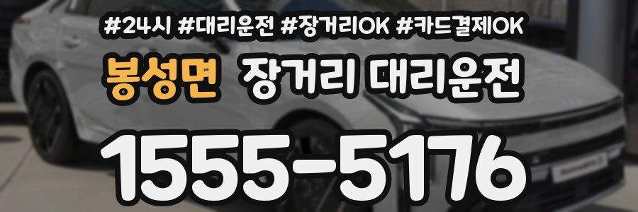 봉성면 장거리 대리운전