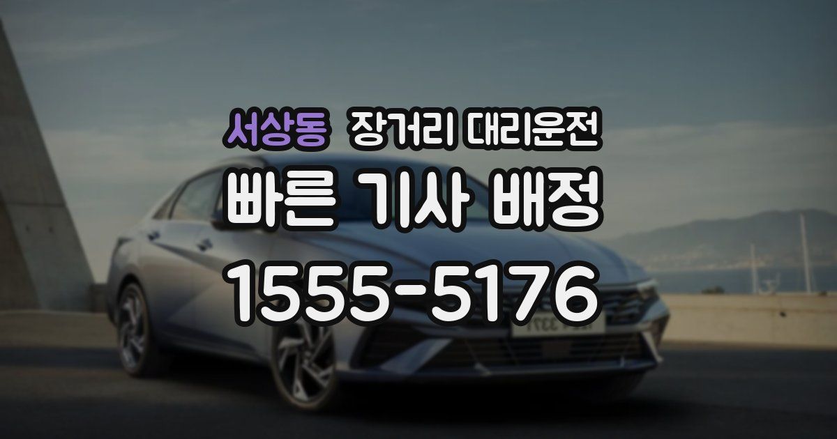 서상동 장거리 대리운전