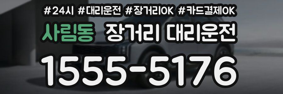 사림동 장거리 대리운전