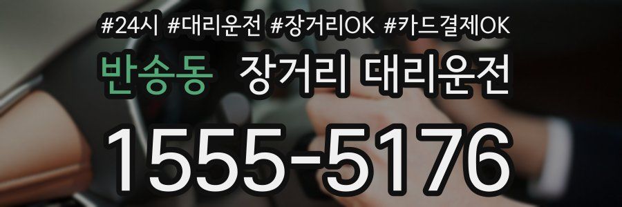 반송동 장거리 대리운전