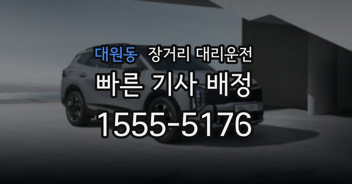대원동 장거리 대리운전