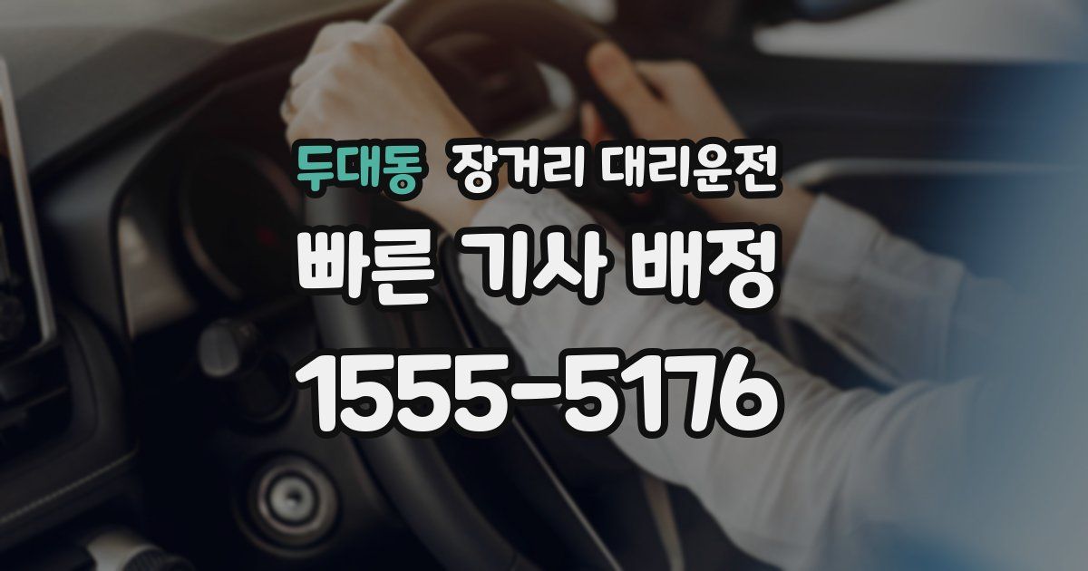 두대동 장거리 대리운전