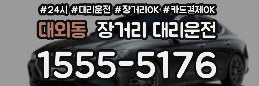 대외동 장거리 대리운전