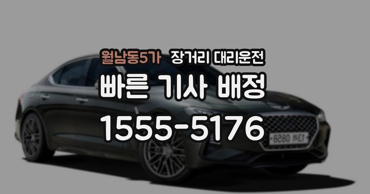 월남동5가 장거리 대리운전