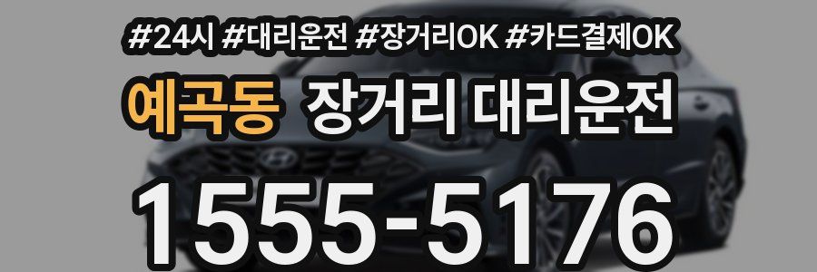 예곡동 장거리 대리운전