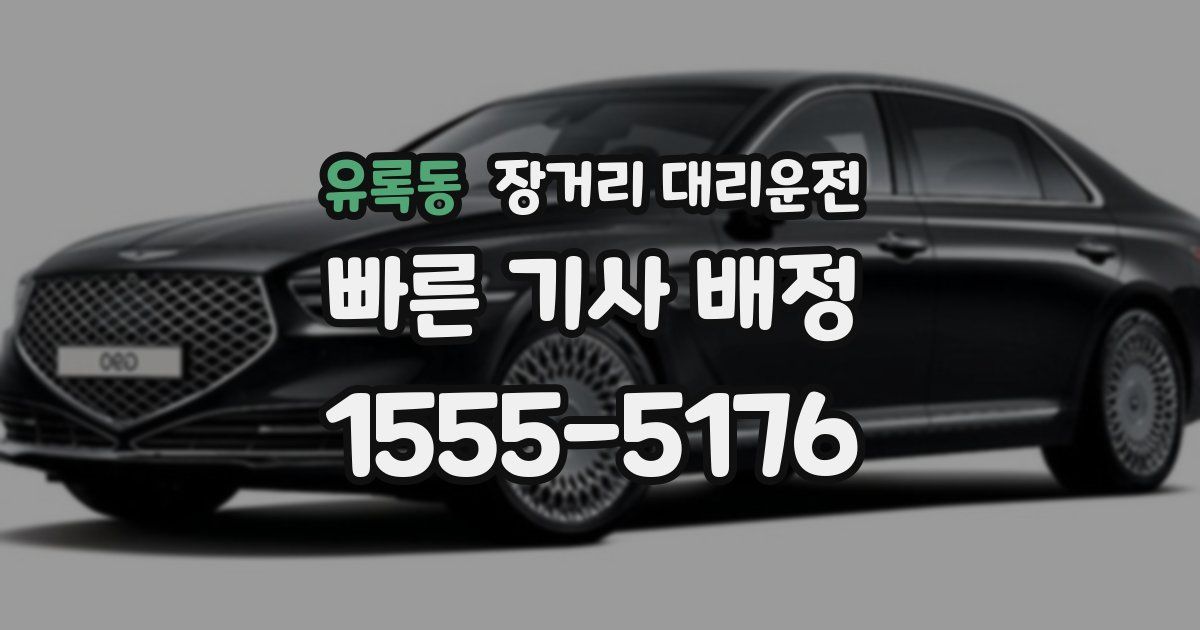 유록동 장거리 대리운전