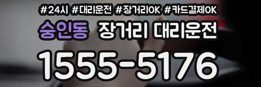 숭인동 장거리 대리운전