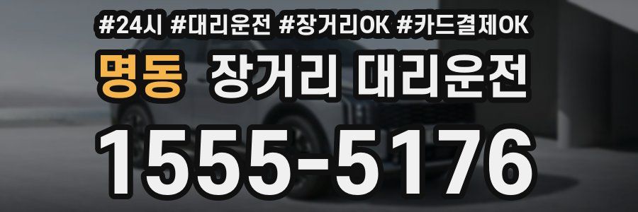 명동 장거리 대리운전