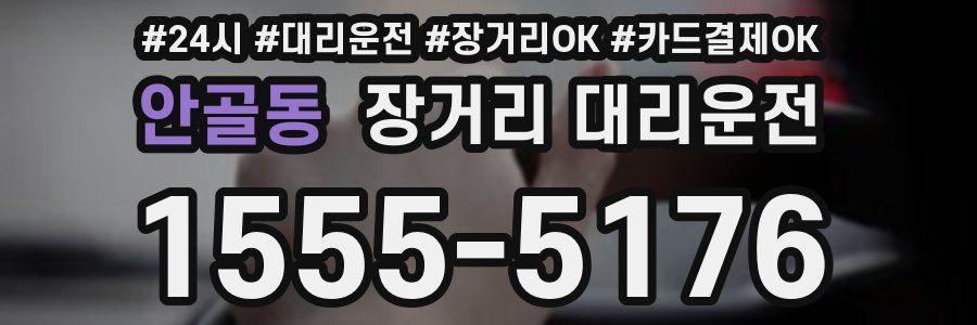 안골동 장거리 대리운전