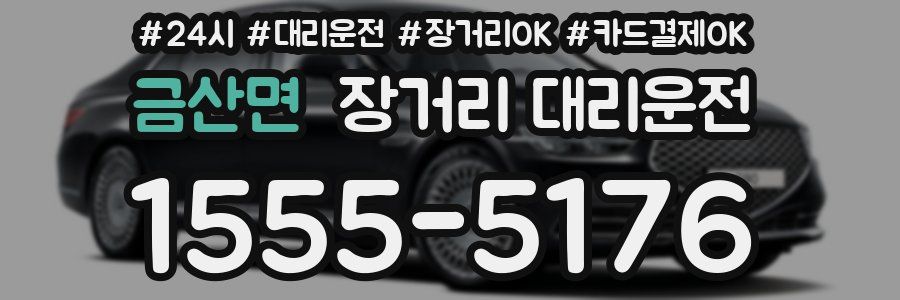 금산면 장거리 대리운전