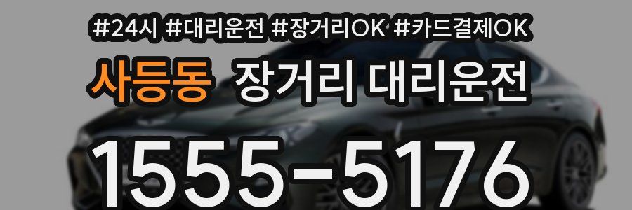 사등동 장거리 대리운전