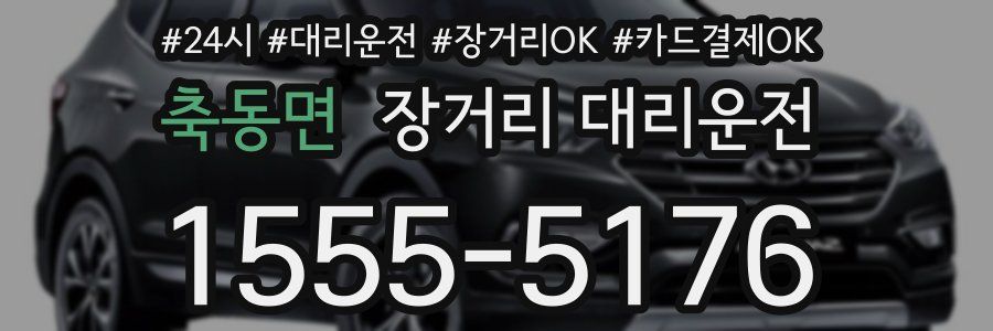 축동면 장거리 대리운전