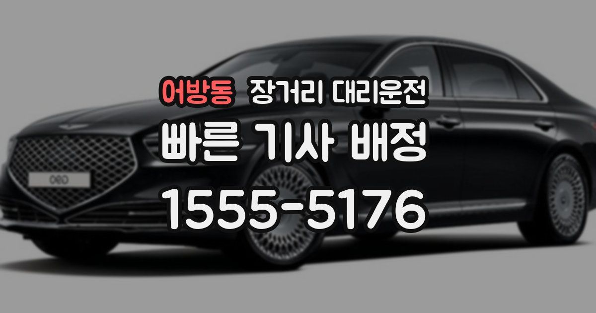 어방동 장거리 대리운전