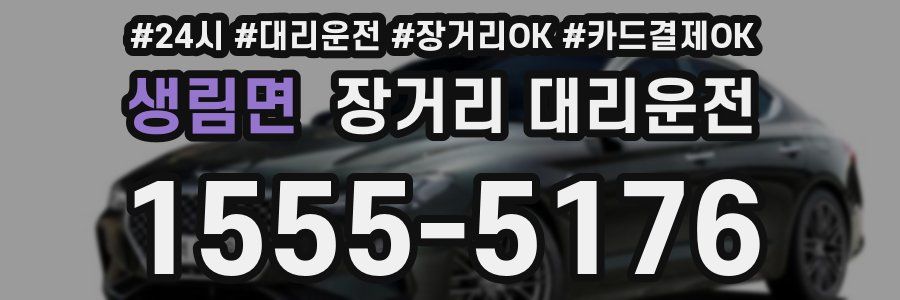 생림면 장거리 대리운전