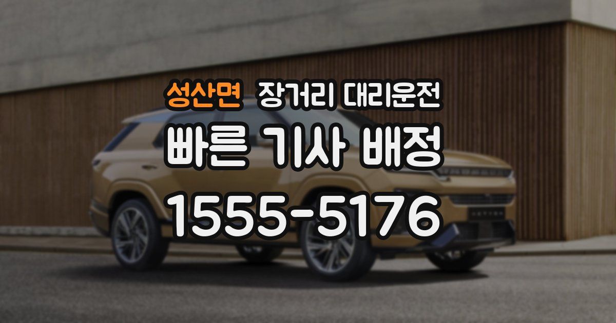 성산면 장거리 대리운전