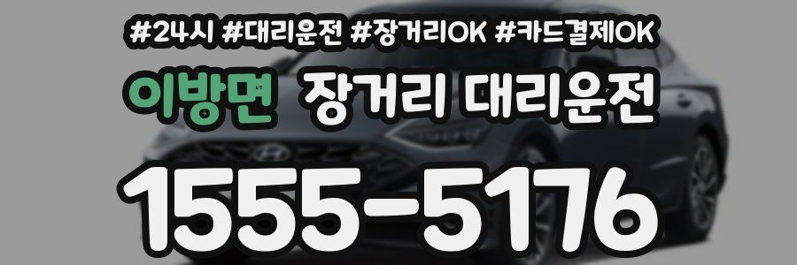 이방면 장거리 대리운전