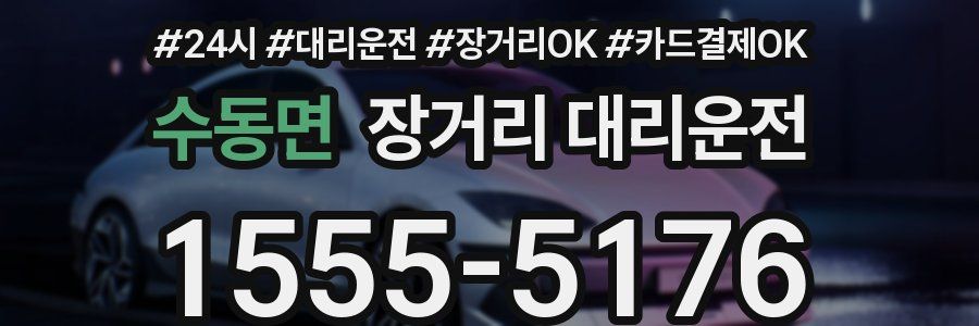 수동면 장거리 대리운전