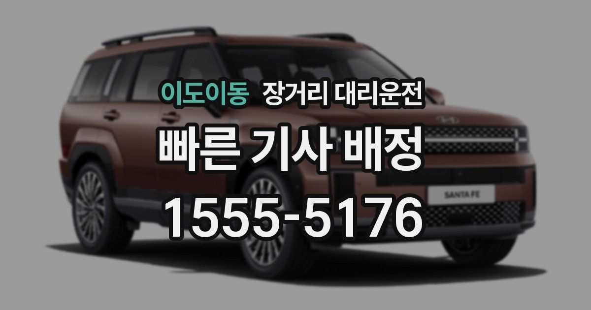 이도이동 장거리 대리운전