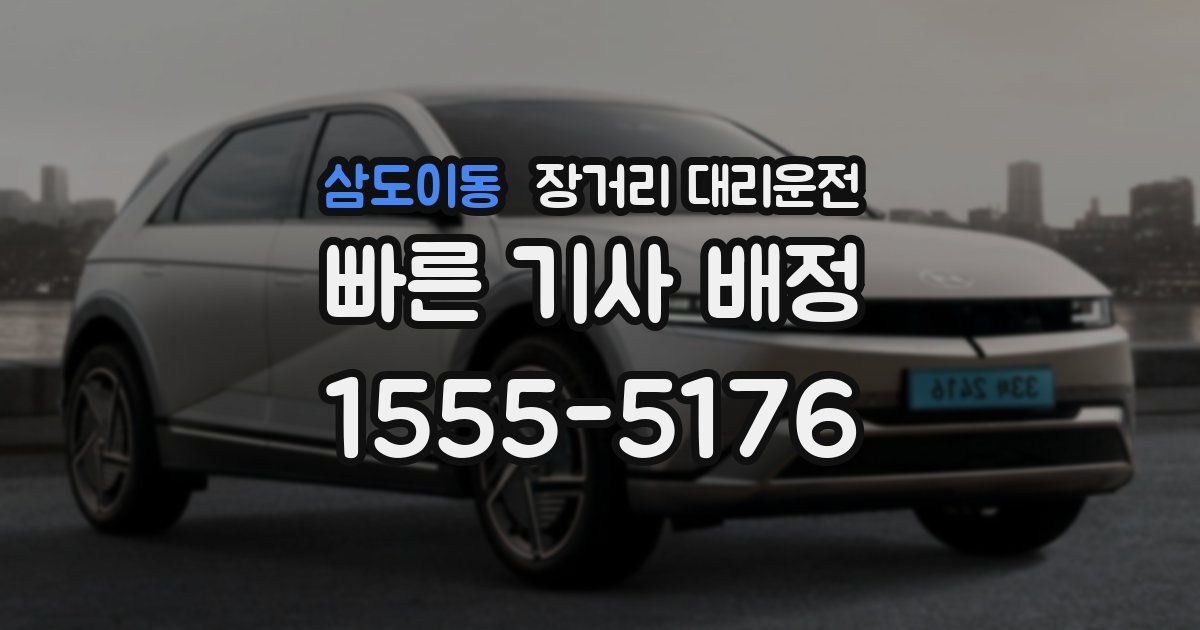삼도이동 장거리 대리운전