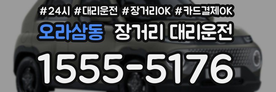 오라삼동 장거리 대리운전