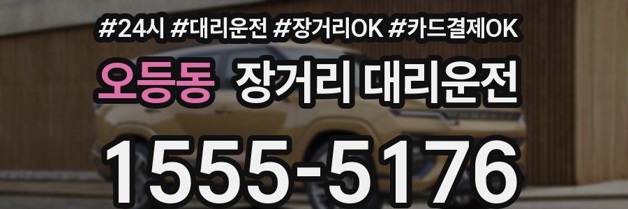 오등동 장거리 대리운전
