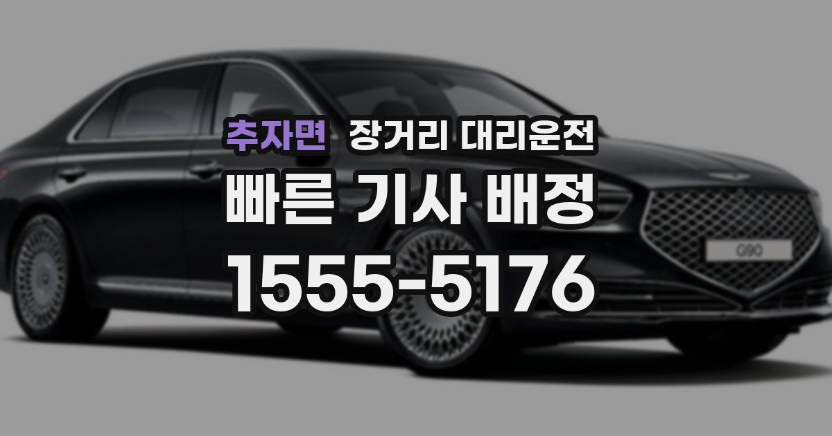 추자면 장거리 대리운전