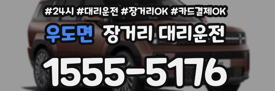 우도면 장거리 대리운전